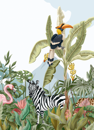 Enchanted Jungle Adventure Mural