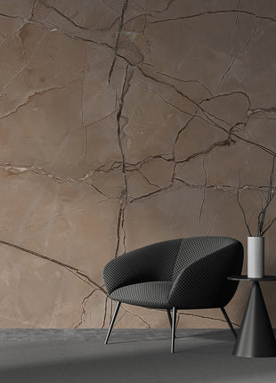 Earthly Elegance Marble Wallpaper with Shaded Veining