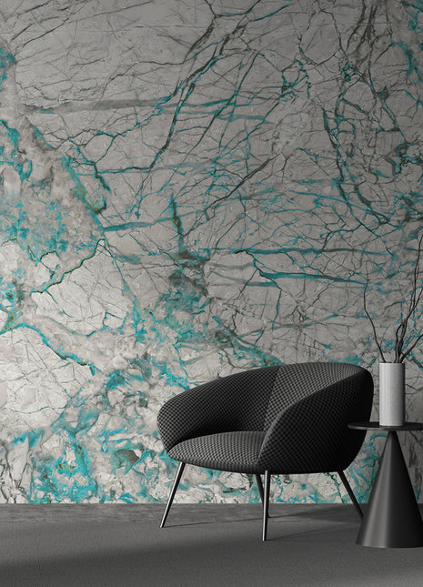 Modern Blue Marble Wallpaper Luxury