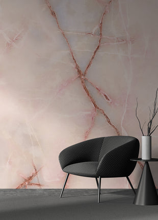 Luxurious Rose Quartz Marble Wallpaper
