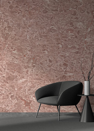 Rich Mocha Marble Pink Elegance Wallpaper