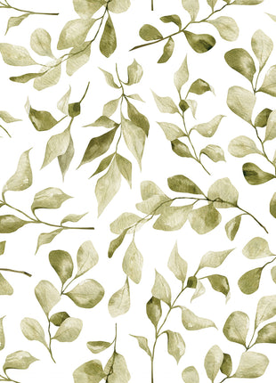 Green Leaves Wallpaper Peel & Stick