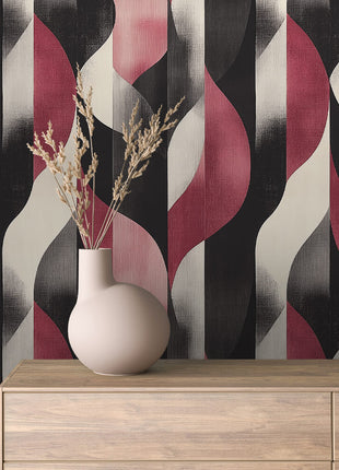 Contemporary Waves Wallpaper Peel & Stick