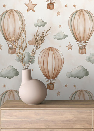 Sky Adventures – Balloons, Clouds & Stars Peel & Stick