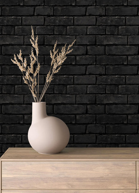 Black Brick Wallpaper