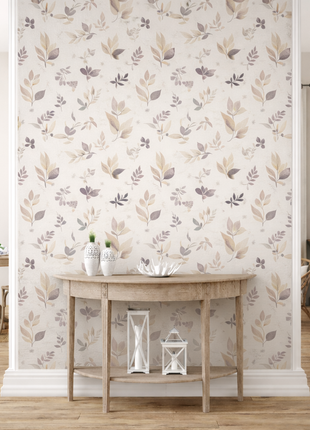 Botanical Soft Leaves Wallpaper