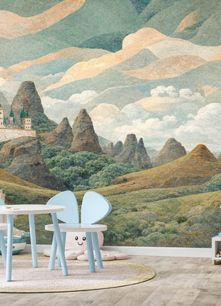 Mural Enchanted Mountain Kingdom