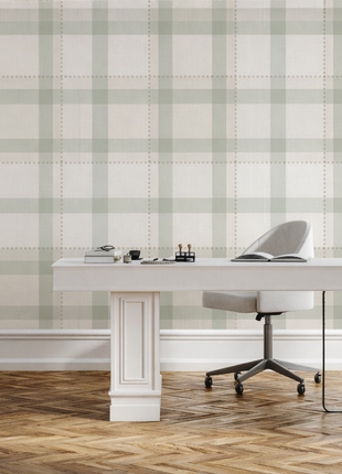Checkered Green Wallpaper