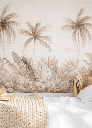 Coastal Calm Palm Mural