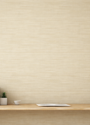 Natural Linen Wallpaper Beige