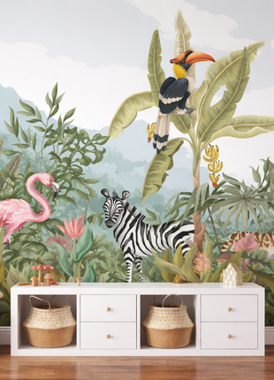 Enchanted Jungle Adventure Mural