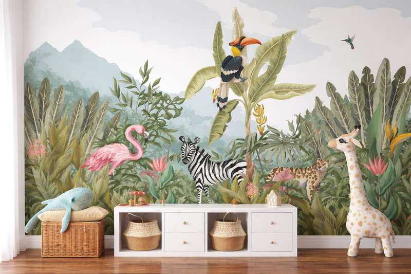 Enchanted Jungle Adventure Mural