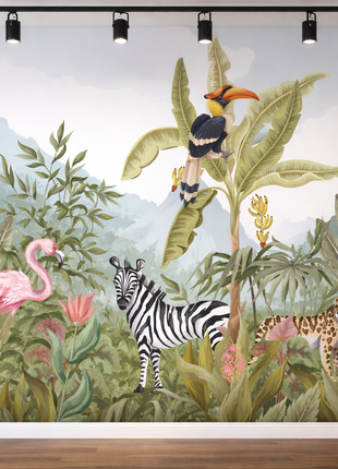 Enchanted Jungle Adventure Mural
