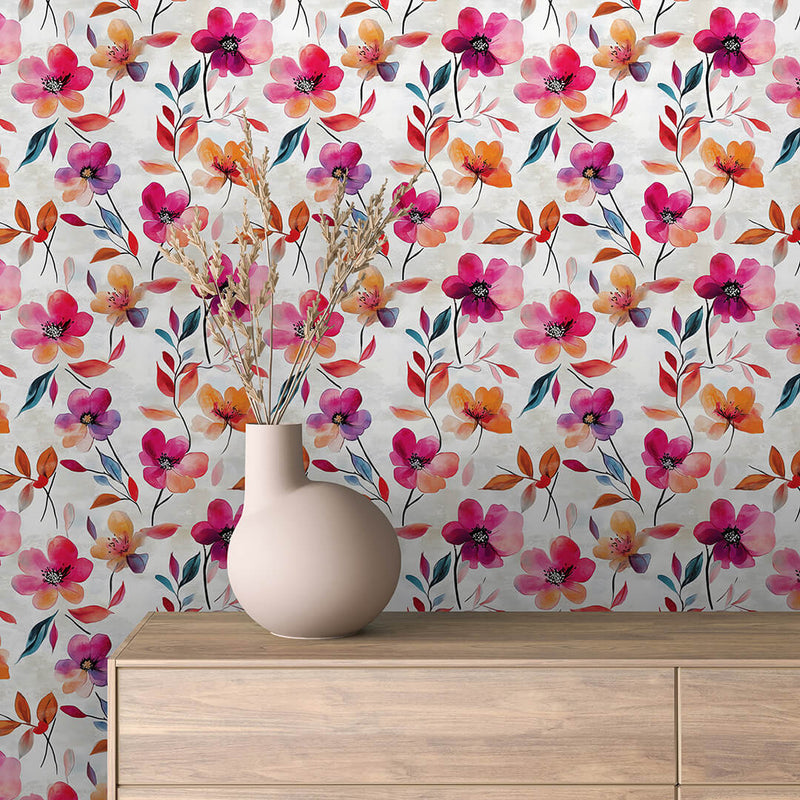 Floral Enchantment Flowers Wallpaper