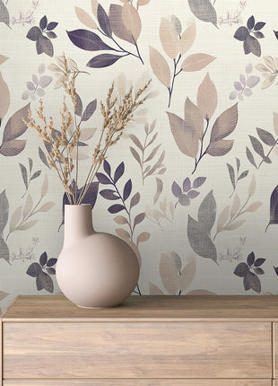 Botanical Soft Leaves Wallpaper