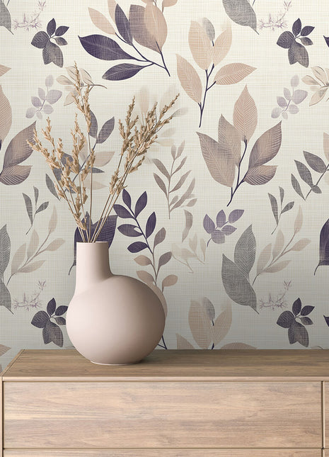 Botanical Soft Leaves Wallpaper