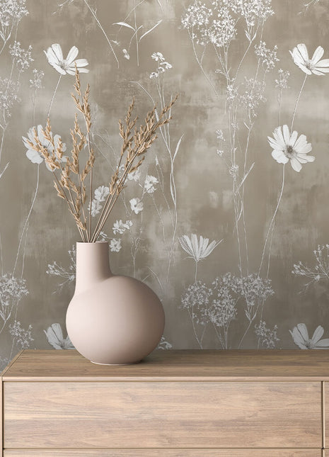 Serene Garden Leaves Wallpaper