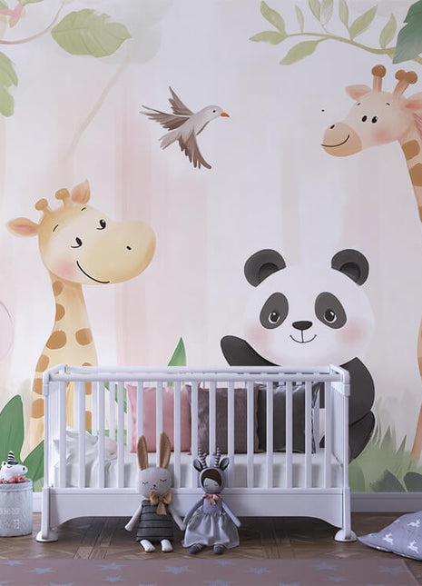 Wallpaper Mural Baby Room Animals