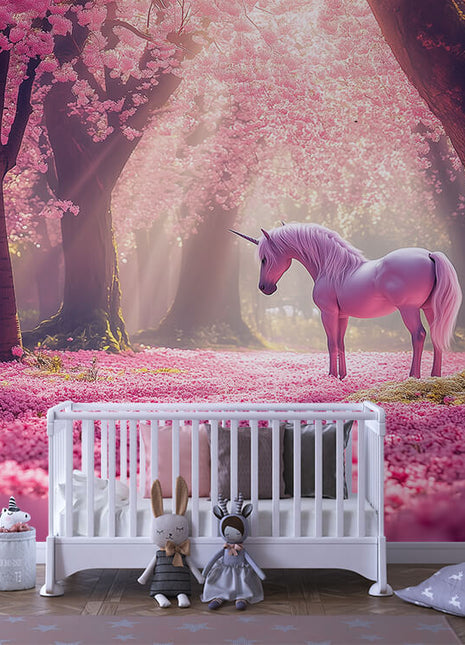 Magical Pink Forest – Unicorn Wallpaper for Dreamy Kids’ Rooms
