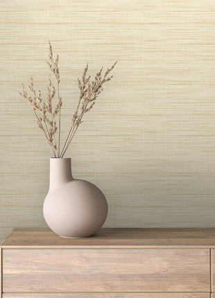 Natural Linen Wallpaper Beige