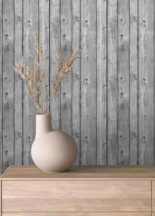 Rustic Gray Wood Wallpaper