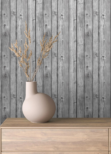 Rustic Gray Wood Wallpaper