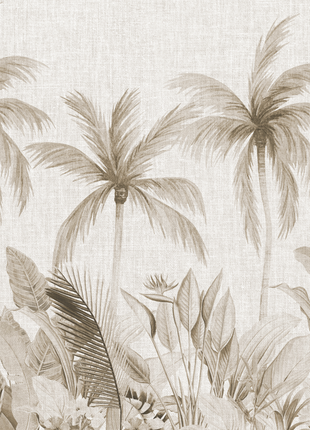 Coastal Calm Palm Mural